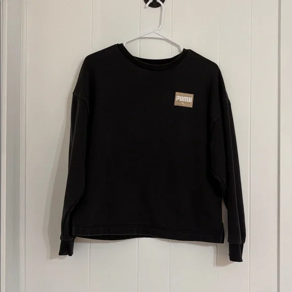 Puma Black Crewneck Sweatshirt - Picture 1 of 3